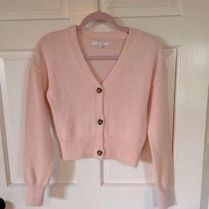 Baby pink cardigan